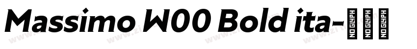 Massimo W00 Bold ita字体转换